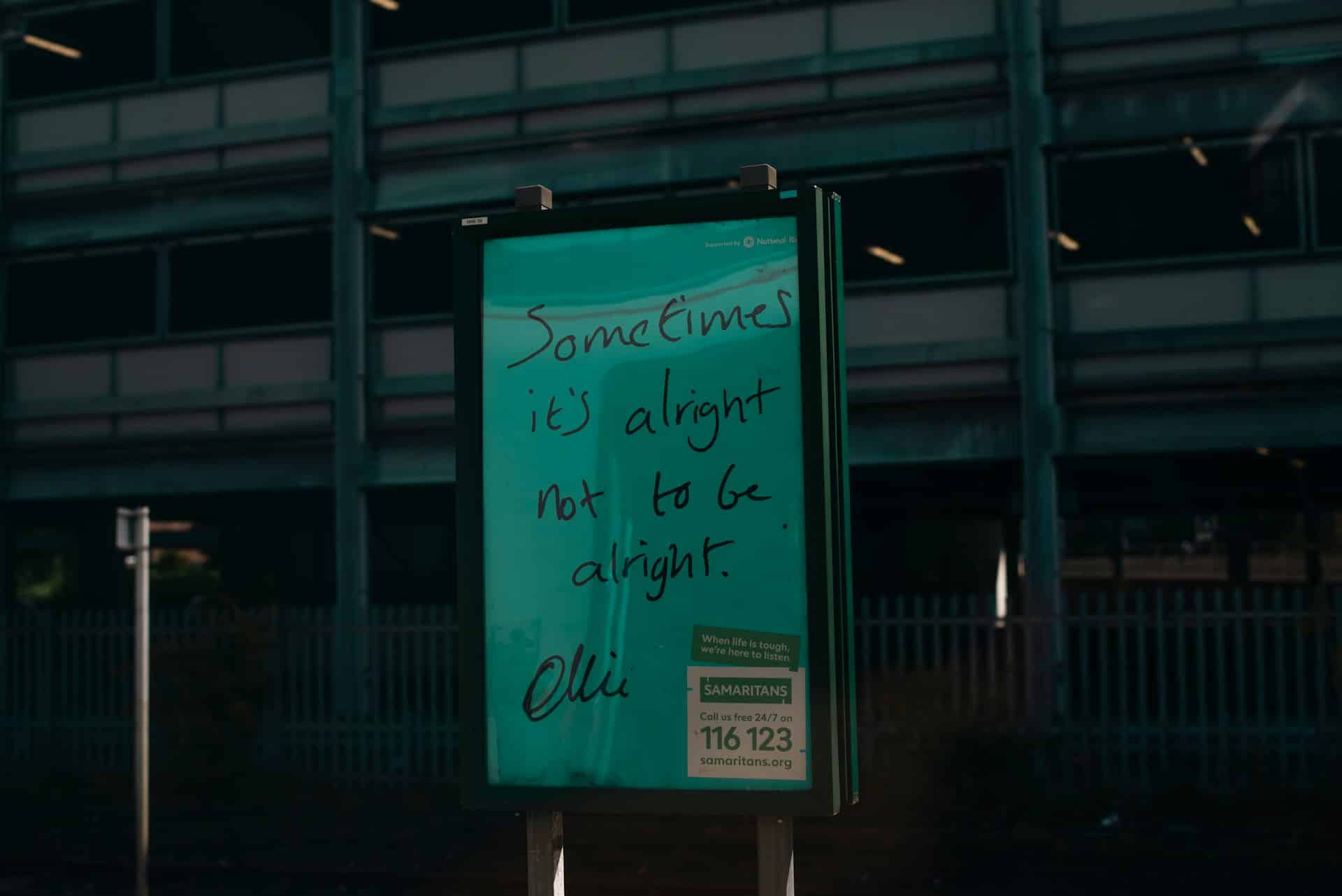 mental health billboard